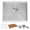 Ruvati Sink, Stainless Steel, 19" W x 18" L x RVH8319 - alternate 5